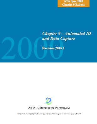 ATA Spec 2000 ch9-2016 Automated Identification and Data Capture